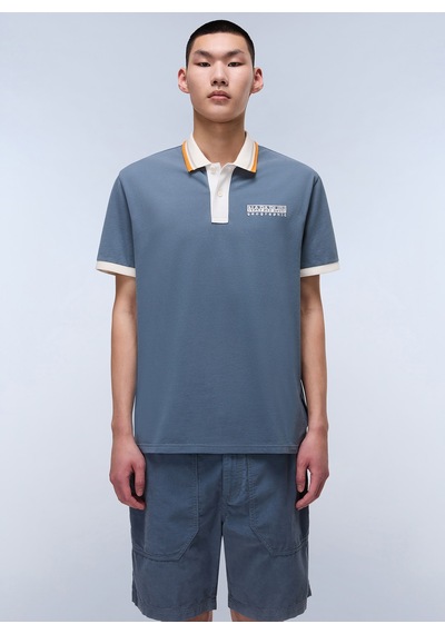 Napapijri Açık Mavi Erkek Relaxed Fit T-shirt Np0a4ılyg1y1-e-murlo Ss Gri