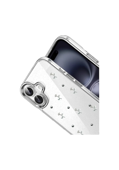 Newface Apple İphone 17 Fiyonk Desenli Kapak - Desen 4 Şeffaf