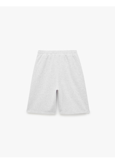 Koton Beli Lastikli Pamuk Karışımlı Rahat Kesim Şort Pijama Altı Gri Melanj 7wlk40269mk Koton Beli Lastikli Pamuk Karışımlı Rahat Kesim Şort Pijama Altı Gri Melanj 7wlk40269mk