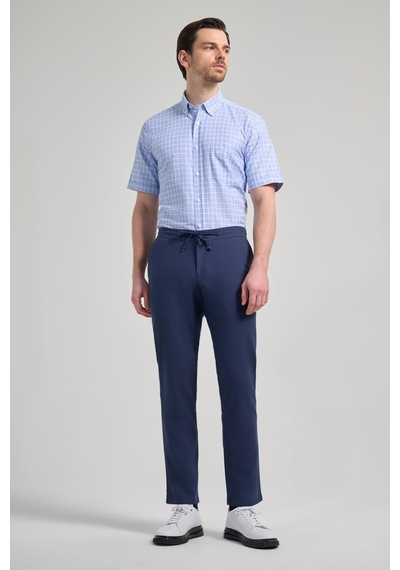 İmza İndigo Mavi Pamuklu Yandan Cepli Casual Comfort Fit Jogger Pantolon 1003250110 İndigo İmza İndigo Mavi Pamuklu Yandan Cepli Casual Comfort Fit Jogger Pantolon 1003250110 İndigo