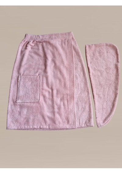 % 100 Pamuklu Laodikeia Sarma Havlu, Duş, Deniz-plaj, Banyo Havlusu Ve Saç Bonesi Kadın Pembe