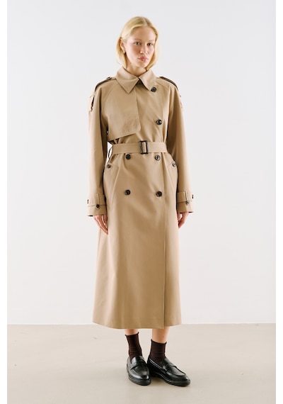 Manuka North Tasarım Kruvaze Trençkot Camel Aw26trc00001-05