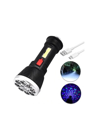 Powermaster Cl-w09 9+1 Ledli + Flaşörlü Deprem Ve Afet İçin Şarjlı El Feneri