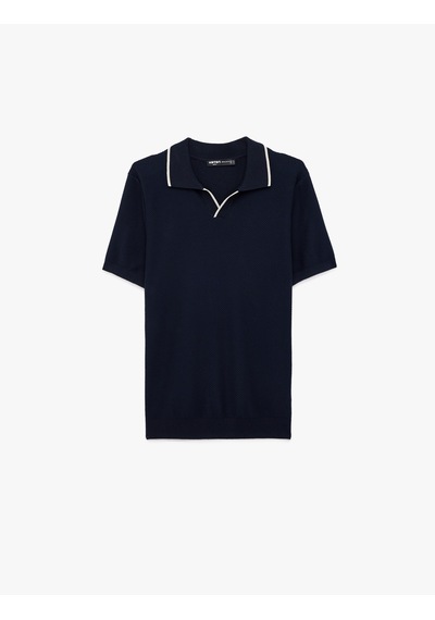 Koton Regular Fit Pamuklu Çizgi Detaylı Polo Yaka Kısa Kollu Triko Tişört Lacivert 6sam70044ht Koton Regular Fit Pamuklu Çizgi Detaylı Polo Yaka Kısa Kollu Triko Tişört Lacivert 6sam70044ht