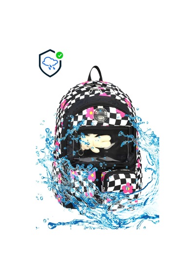 Lilymoon Kız Çocuk Ergonomik Okul Çantası Peluş Ayıcık Charmlı Çok Renkli -çok Renkli