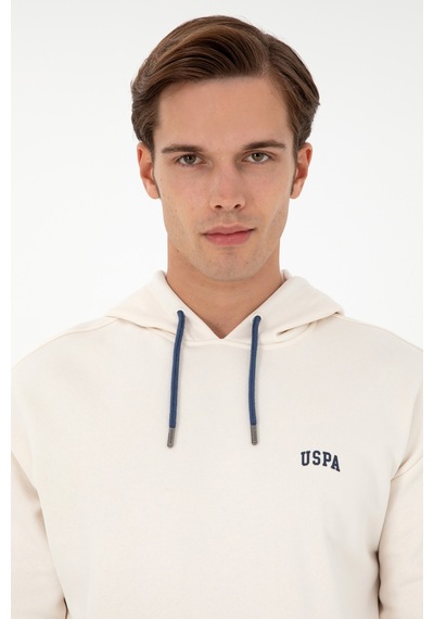 U.S. Polo Assn. Erkek Krem Basic Sweatshirt 50295149-VR071
