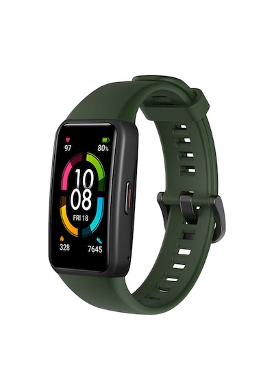 Huawei Band 6 Uyumlu Krd-47 Uyumlu Zore Kordon-koyu Yeşil