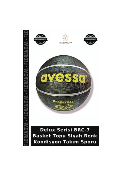 Delux Serisi Brc-7 Basket Topu Siyah Renk Kondisyon Takım Sporu