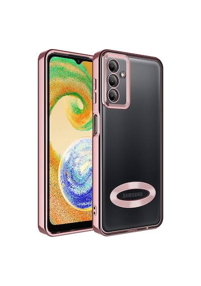 Galaxy A04S Kılıf Kamera Korumalı Logo Gösteren Zore Omega Kılıf