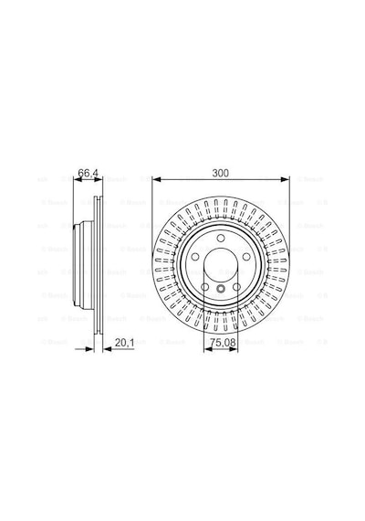 Bmw 3 F30 318D 2.0 2015-2018 Bosch Arka Disk 2 Adet