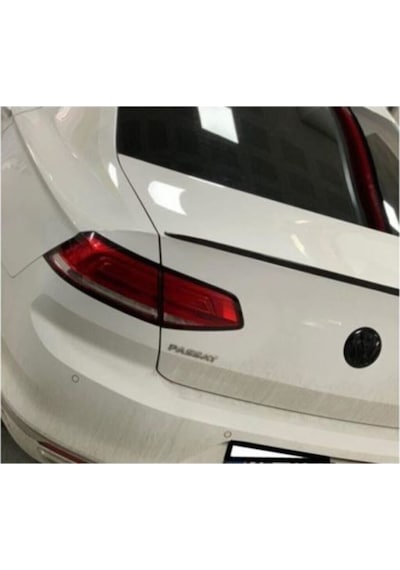 Spoiler Volkswagen Passat B8 - B8.5 Bagaj Üzeri Çıta -pianoblack -siyah + Çift Taraflı Bantlı-115 Cm