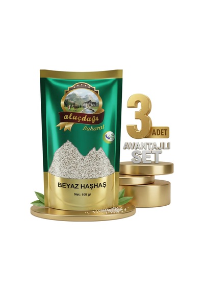 Aluçdağı Beyaz Haşhaş 3x100 Gr