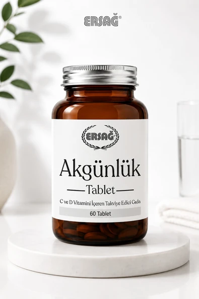 Ersağ Akgünlük Tablet C Ve D Vitamini İçeren Takviye Edici Gıda 60 Tablet