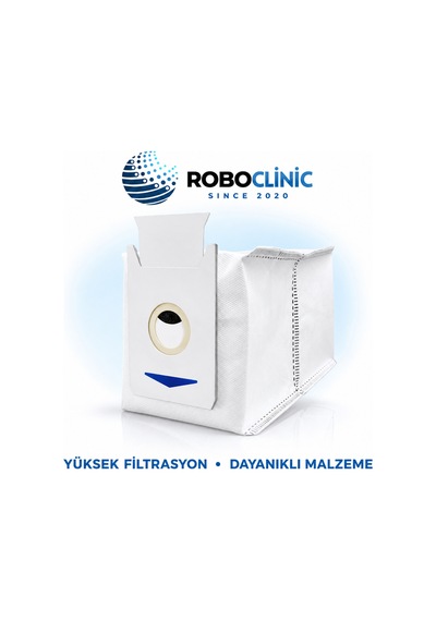 Ecovacs Deebot T30 Pro Omni Robot Süpürge Uyumlu Yedek Parça, Toz Torbası 2 Adet
