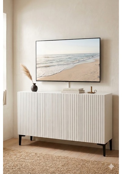 Ka1214b Zeynep Konsol Ve Tv Sehpası Beyaz 120cm