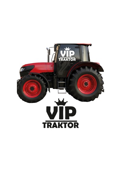 Vip Traktör Sticker 40x29 Cm
