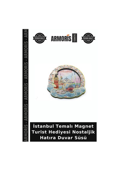 İstanbul Temalı Magnet Turist Hediyesi Nostaljik Hatıra Duvar Süsü