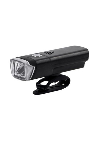 Xbyc 6139 150 Lumen Bisiklet Pilli Ön Far Işık 4 Modlu Pilli Far Gri - Siyah