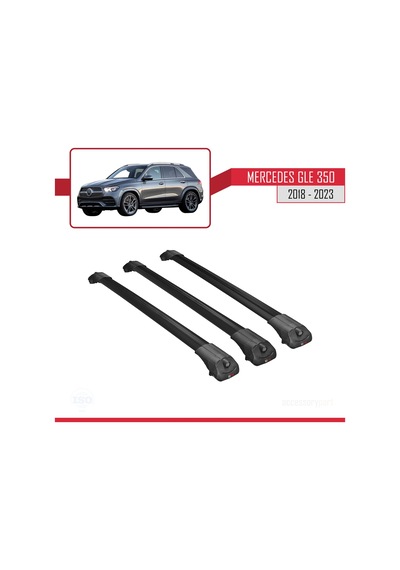 Mercedes Gle V167 2018 Sonrası İle Uyumlu Ace-1 Ara Atkı Tavan Barı Siyah 3 Adet