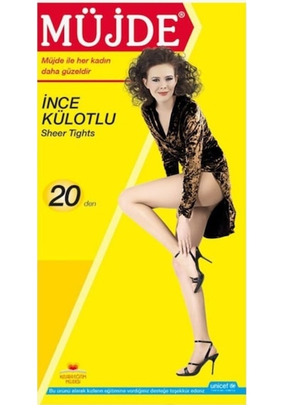 Siyah Renk Ince Külotlu Çorap Siyah