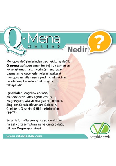 Öykü Q-Mena Bitkisel Gıda Takviyesi 2 x 30 Kapsül