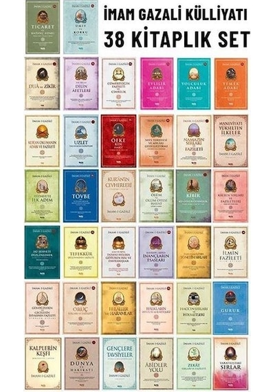 İmam-ı Gazali Külliyatı Seti - 38 Kitap Takım - İmam Gazali - Çelik Yayınevi