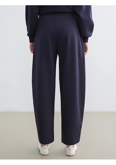 LC Waikiki Lcw Vision Lacivert Beli Lastikli Kadın Kalın Eşofman Altı Dark Navy