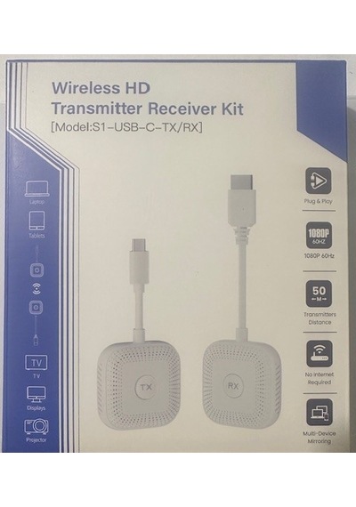 Kablosuz Typec Hdmi Aktarıcı Wireless Type-c Hdmi Kablosuz Görüntü Aktarıcı