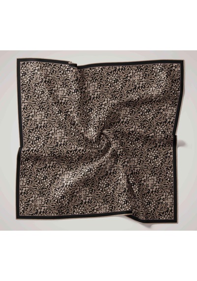 Silk Home Twill İpek Eşarp - 11464-30 Siyah Vizon Siyah Vizon
