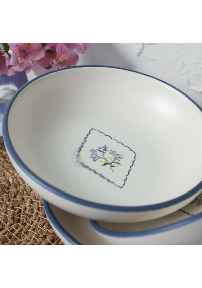 Floral Waves Halka Sosluk/çerezlik 13 Cm 6 Adet 22670 Çok Renkli