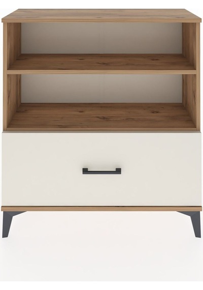 Arges Şifonyer 2 Raflı Tek Çekmeceli 88x30x96 Çam-aytaşı Çam