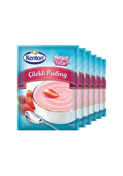 Kenton Puding Neşeli Tatlar Çilekli 6 x 100 G