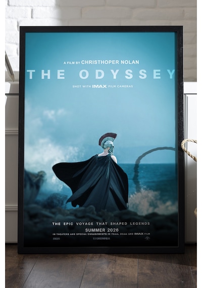The Odyssey Siyah Ahşap Çerçeveli Poster, Film Duvar Tablosu