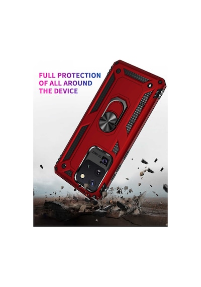Samsung Galaxy Uyumlu S20 Ultra Kilif Zirhli Miknatisli Standli Tank 417987755