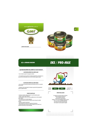 Gmt Pro-max Aşı Ve Budama Macunu 500 Gr Soğuk Kullanım