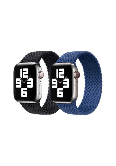 Apple Watch 40mm Uyumlu Hasır Medium Kordon Krd-32 - Gri - T15507