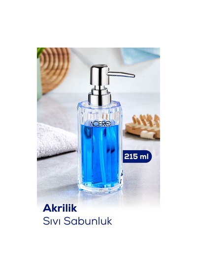 Vienev Akrilik Sıvı Sabunluk 215 Ml Şeffaf 1990 Şeffaf