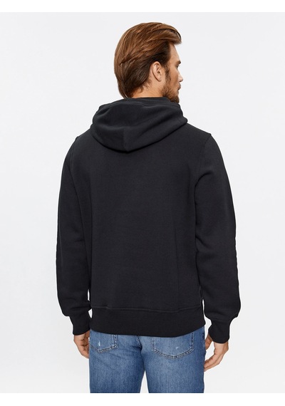 Gant Erkek Kapşonlu Sweatshirt Yandan Cepli Siyah