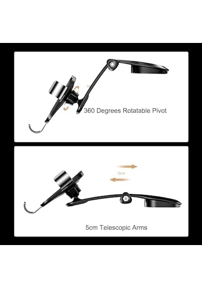 Jr-zs198 Hafif Gölge Serisi Gravity Bracket Havacılık Araç Ven Telefon Tutucu Jr-zs198 Torpido