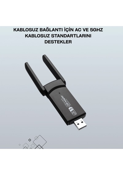 Ac1200 Usb Wifi Adaptör Taşınabilir Kablosuz Bağlantı Çözümü 92635461