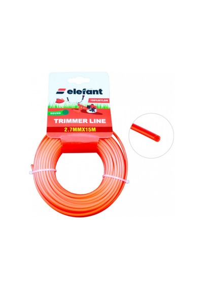 Tırpan Misinası Motorlu Tırpan Yuvarlak Misina 2,7mm X 15 Metre