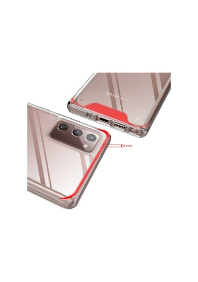 Samsung Uyumlu Galaxy Note 20 Kilif Seffaf Sararmaz Gard Silikon 367522968