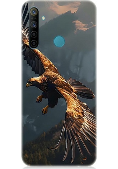Realme 6i Uyumlu Silikon Kılıf Uçan Kara Kartal