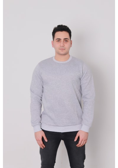 Fk Fashion Fkfashion Sweatshirt 22FK0119 Açık Gri