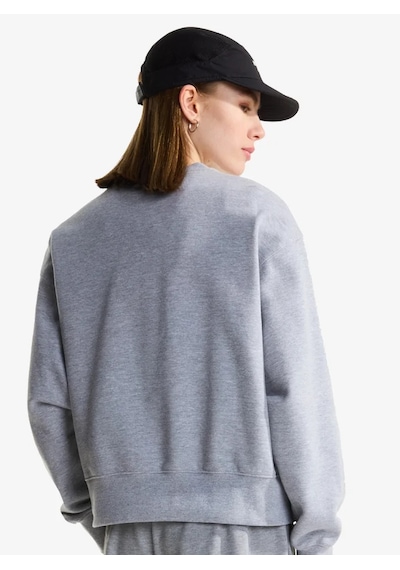 The North Face Nf0a8hby-cqo Essential Simple Dome Boxy Os Crew Kadın Sweatshirt Gri