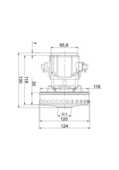 Arnica Uyumlu Bora 4000-5000 Süpürge Motoru Cg45 - 556892998