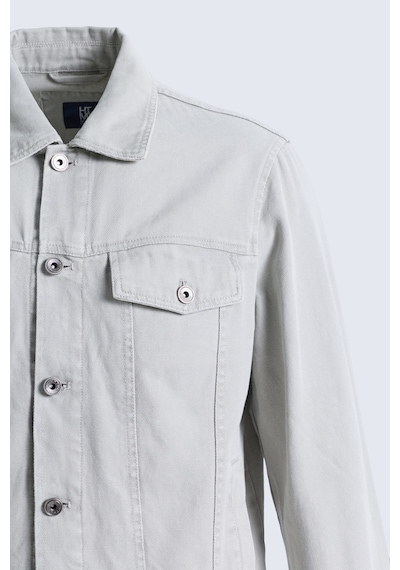 Hatemoğlu Taş Slim Fit Bebe Yaka Kot Ceket