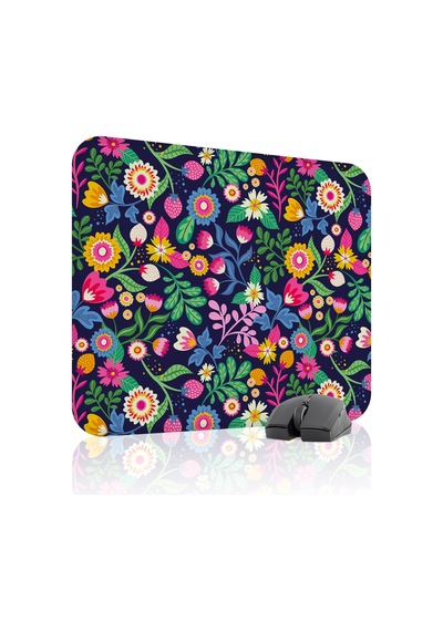 Çiçek Desenleri Kaymaz Dikişli Kauçuk Oyuncu Mousepad V2 - 48x40 Xl Gaming Mouse Pad Fare Altlığı