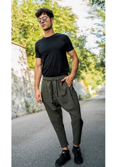 Baykim Sports Wears Modern Unisex Şalvar Pantolon Haki