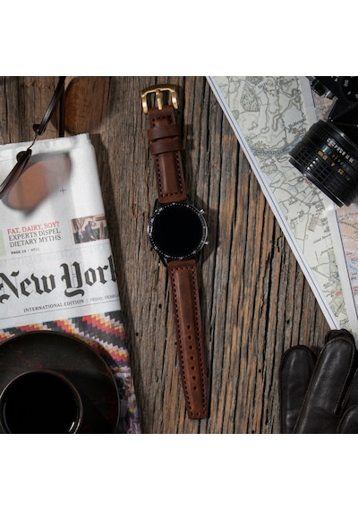 Vagave Huawei Watch 4 GT2E GT3 Pro 20 22 MM Deri Kordon Vagave Huawei Watch 4 GT2E GT3 Pro 20 22 MM Deri Kordon
